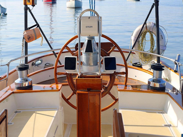 Cherubini-48 Staysail Schooner 1986-NARWHAL South Dartmouth-Massachusetts-United States-Cockpit Aft to Helm-3402947