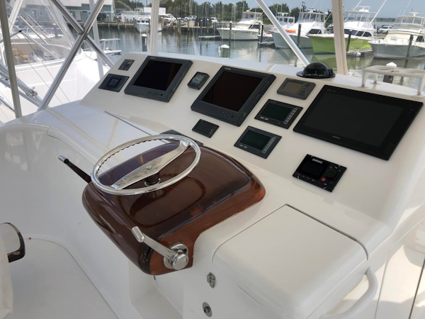 Viking-50 Convertible 2009-Boys Toys Dewey Beach-Delaware-United States-Flybridge Helm Station-1688700