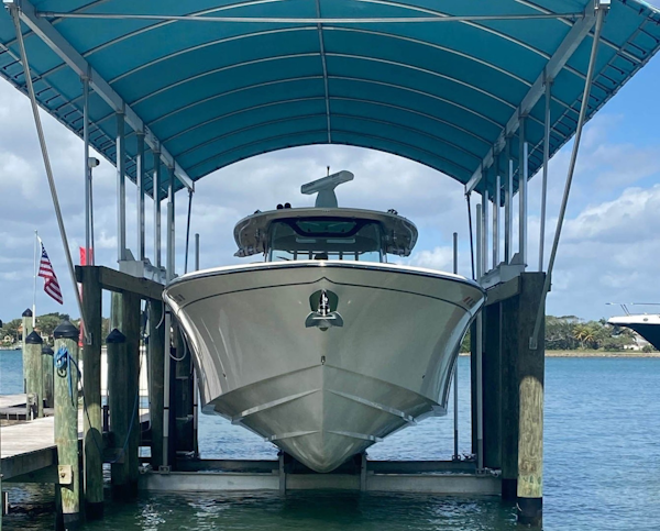 Grady-White-376 Canyon 2020 -Stuart-Florida-United States Bow View at Dock-1671045