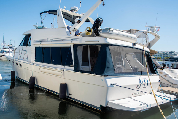 Bayliner-4788 Pilothouse 1998-J&B Mount Pleasant-South Carolina-United States-Bayliner 4788 Port Aft View-1675733