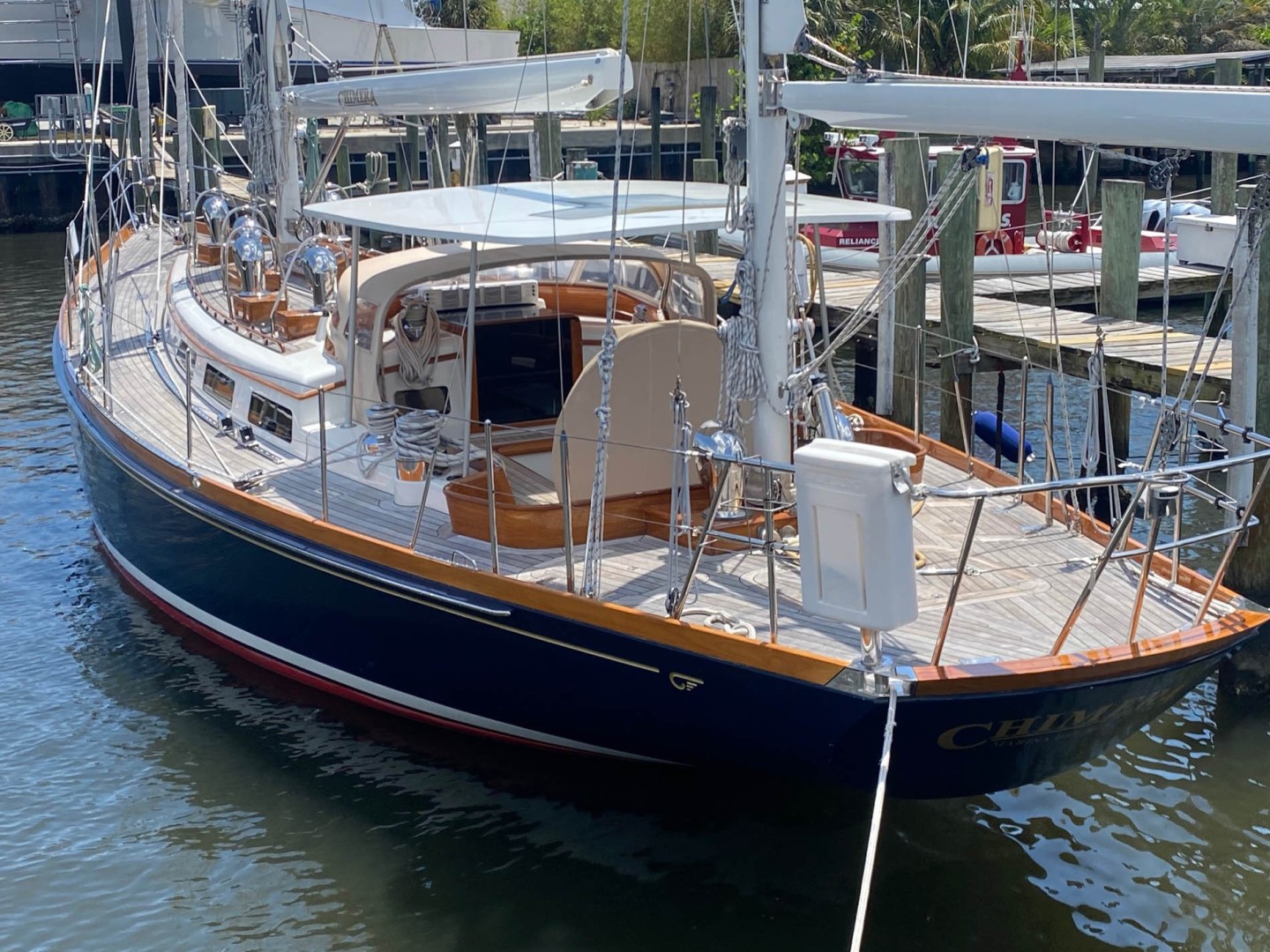 Hinckley-Custom 60 1997-Chimera Stuart-Florida-United States-Port Aft View w/ Mast and Mizzen-1680256 | Thumbnail