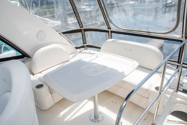 Sea Ray-Sedan Bridge 390 2010-Bad Decision Charleston-South Carolina-United States-Flybridge Seating and Table-1681742