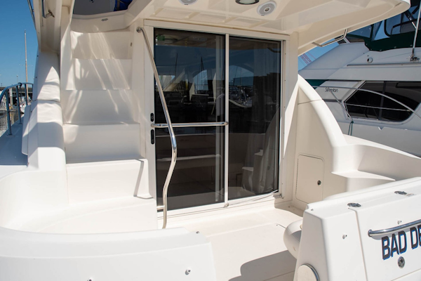 Sea Ray-Sedan Bridge 390 2010-Bad Decision Charleston-South Carolina-United States-Transom Door Leads to Extended Swim Platform-1681749