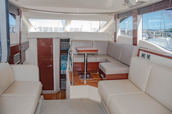 Sea Ray-Sedan Bridge 390 2010-Bad Decision Charleston-South Carolina-United States-Salon looking Forward-1681717