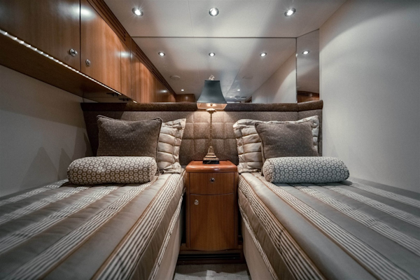 Hatteras-68 Convertible 2006-Dr. Dark Boca Raton-Florida-United States-Twin Berths Slide together and Convert to Queen-1685774