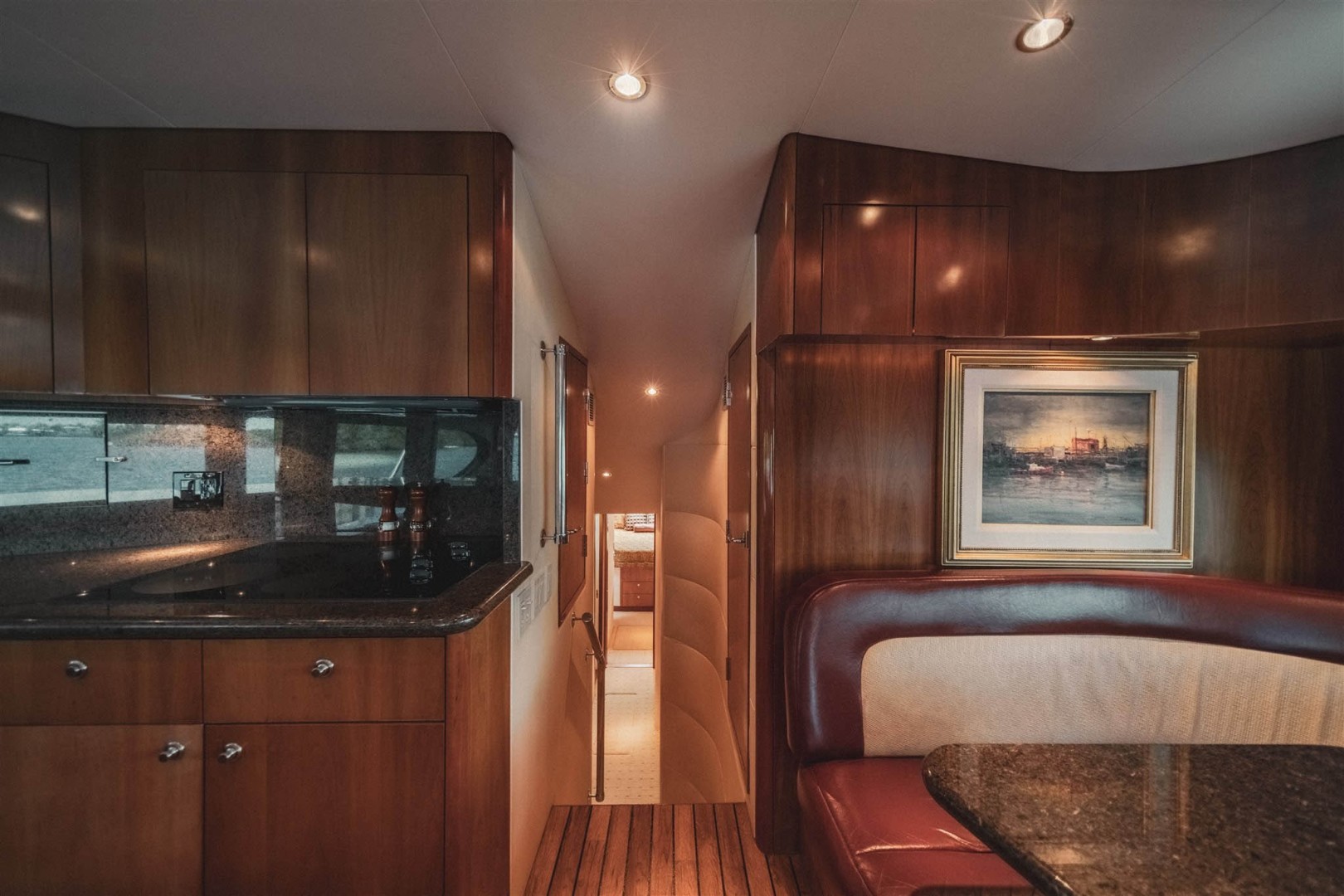 Hatteras-68 Convertible 2006-Dr. Dark Boca Raton-Florida-United States-Forward Companionway to Staterooms-1685754 | Thumbnail