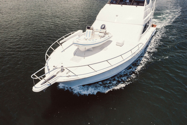 Hatteras-68 Convertible 2006-Dr. Dark Boca Raton-Florida-United States-Aerial Bow View-1685780