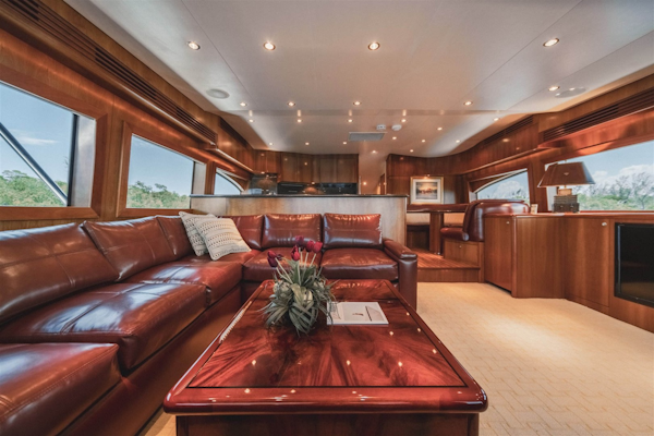 Hatteras-68 Convertible 2006-Dr. Dark Boca Raton-Florida-United States-Salon Looking Forward-1685744