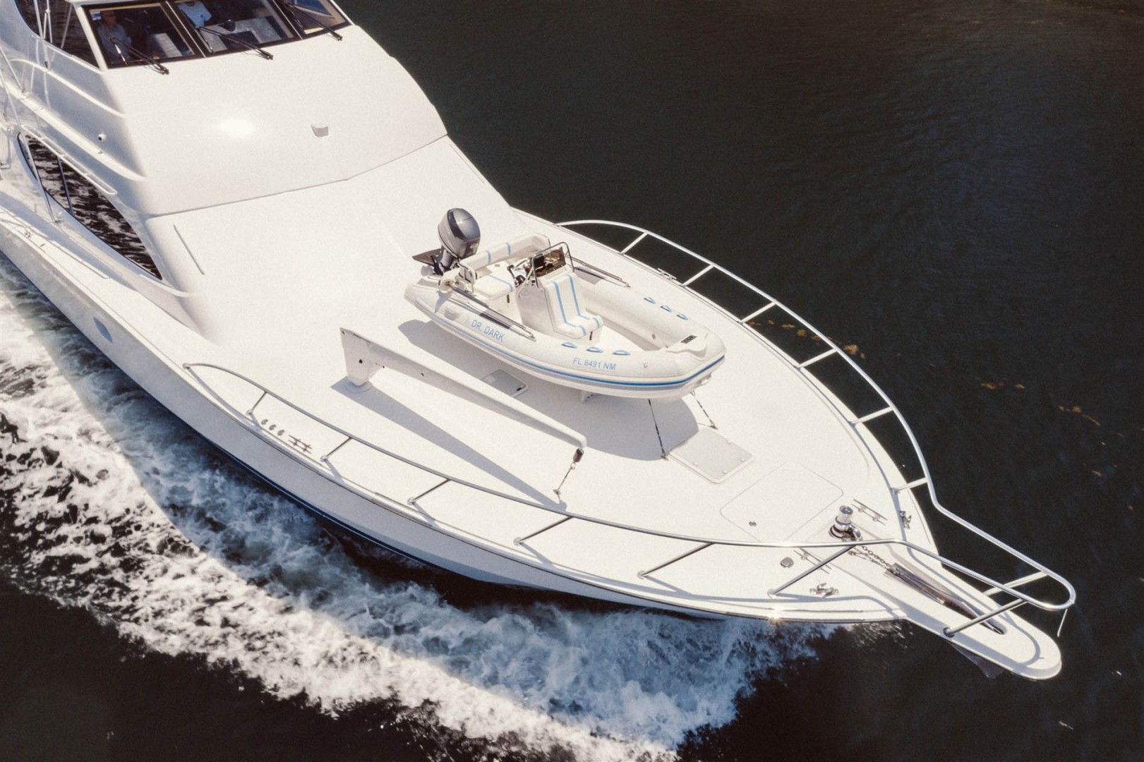 Hatteras-68 Convertible 2006-Dr. Dark Boca Raton-Florida-United States-Aerial Bow View-1685778 | Thumbnail