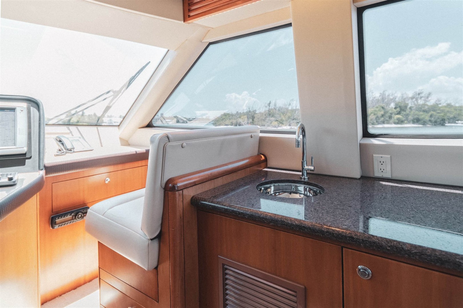 Hatteras-68 Convertible 2006-Dr. Dark Boca Raton-Florida-United States-Sink, Faucet and Refrigerator-1685801 | Thumbnail