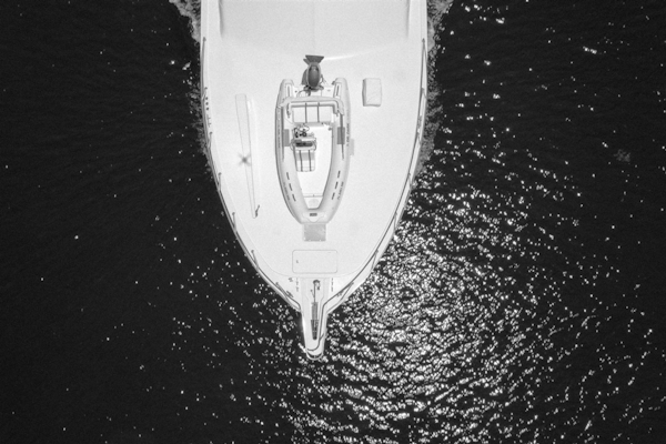 Hatteras-68 Convertible 2006-Dr. Dark Boca Raton-Florida-United States-Aerial Bow View-1685779