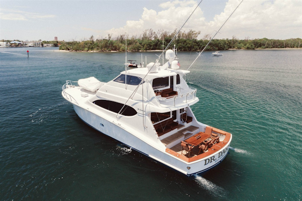 Hatteras-68 Convertible 2006-Dr. Dark Boca Raton-Florida-United States-Port Aft View-1685838