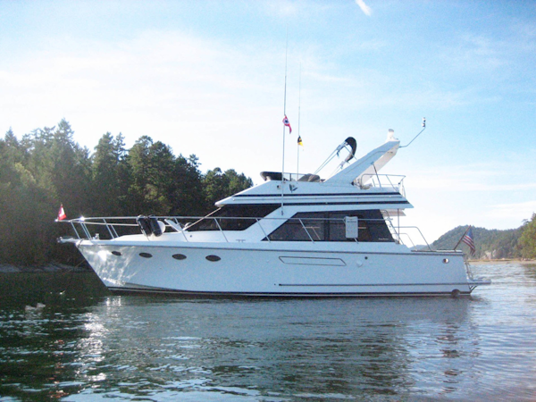 Ocean Alexander-Sedan Bridge 1993-Bird of Paradise Seattle-Washington-United States-Port Side Profile-1687828