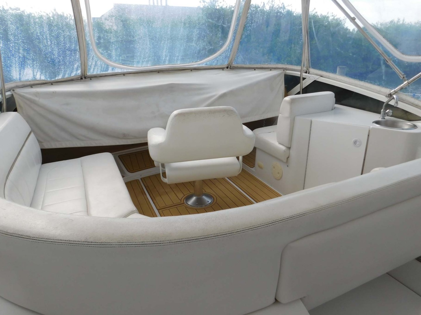 Carver-444 Cockpit Motor Yacht 2001-Happiness Merritt Island-Florida-United States-Helm Cover and Seating-1706170 | Thumbnail