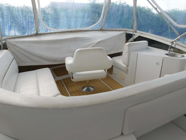 Carver-444 Cockpit Motor Yacht 2001-Happiness Merritt Island-Florida-United States-Helm Cover and Seating-1706170