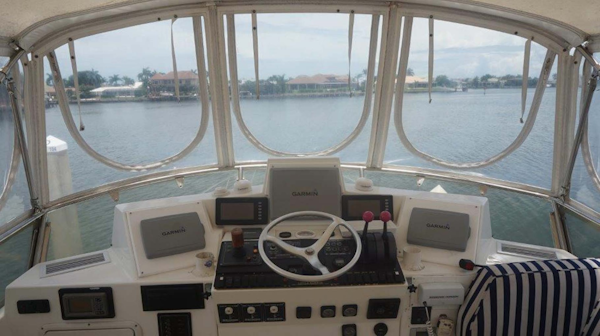 Little Harbor-WhisperJet Flybridge Cruiser 1999-Sheer Luck Marco Island-Florida-United States-Full Flybridge Enclosure-1722866