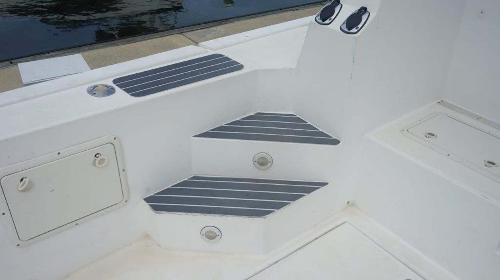 Little Harbor-WhisperJet Flybridge Cruiser 1999-Sheer Luck Marco Island-Florida-United States-Cockpit Steps Port Side-1722874 | Thumbnail