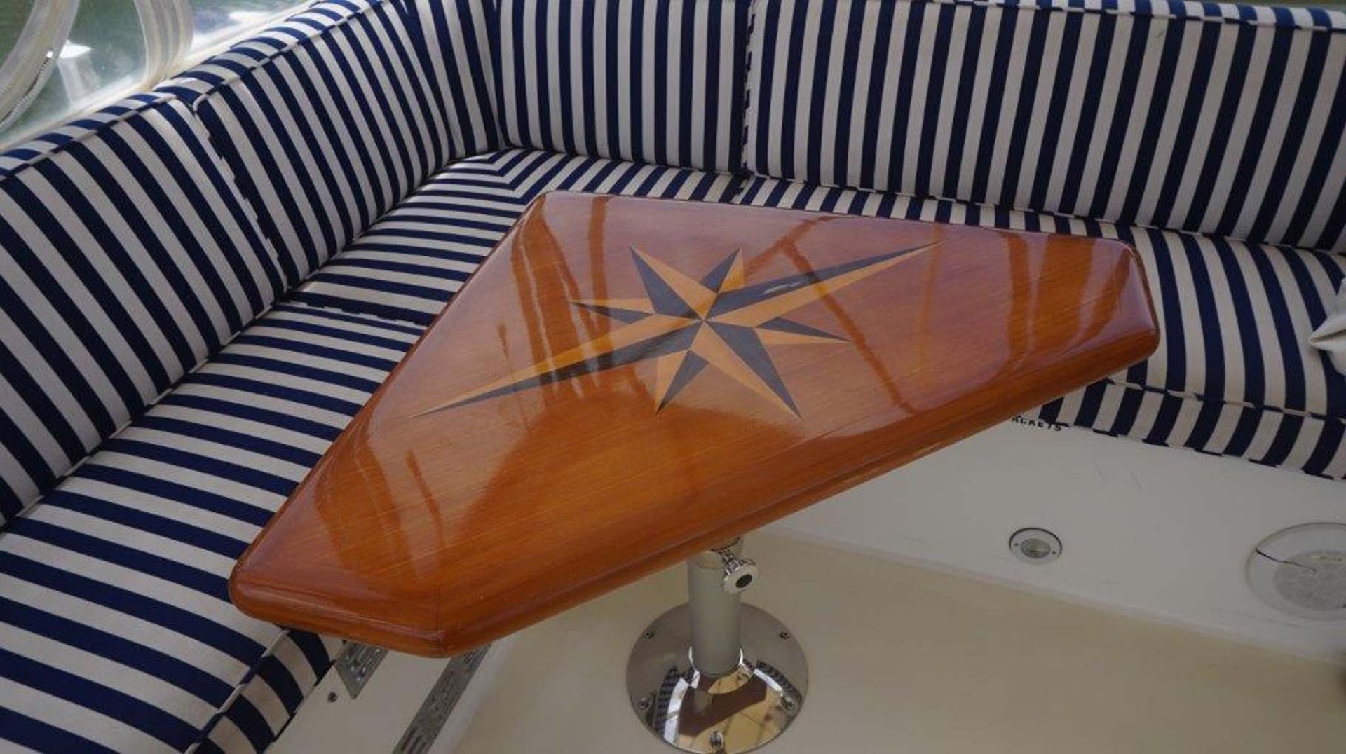 Little Harbor-WhisperJet Flybridge Cruiser 1999-Sheer Luck Marco Island-Florida-United States-Beautiful Flybridge Table-1722873 | Thumbnail