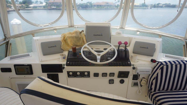 Little Harbor-WhisperJet Flybridge Cruiser 1999-Sheer Luck Marco Island-Florida-United States-Flybridge Helm-1722859