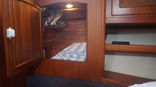 Little Harbor-WhisperJet Flybridge Cruiser 1999-Sheer Luck Marco Island-Florida-United States-Master Storage and Hanging Locker-1722840