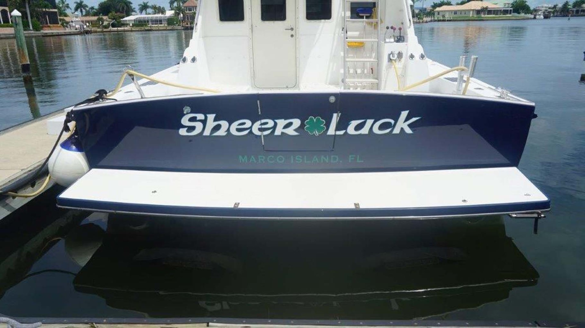 Little Harbor-WhisperJet Flybridge Cruiser 1999-Sheer Luck Marco Island-Florida-United States-Swim Platform-1722880 | Thumbnail