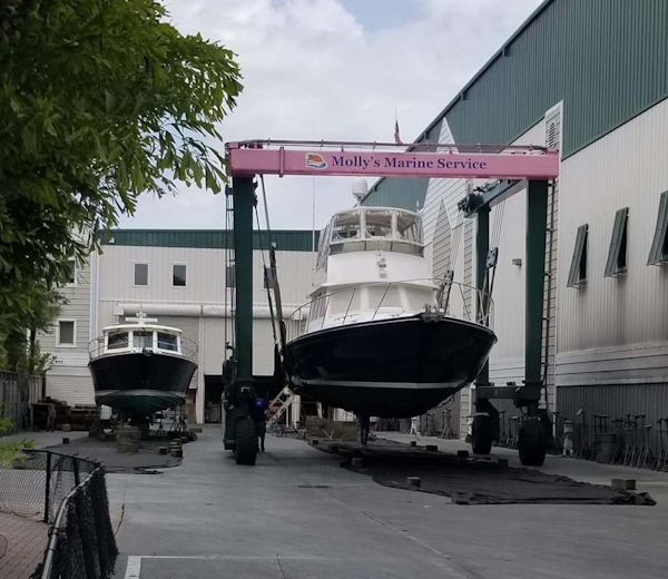 Little Harbor-WhisperJet Flybridge Cruiser 1999-Sheer Luck Marco Island-Florida-United States-Haul Out  Bow View-1726065