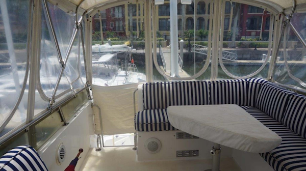 Little Harbor-WhisperJet Flybridge Cruiser 1999-Sheer Luck Marco Island-Florida-United States-Flybridge Looking Aft-1722871