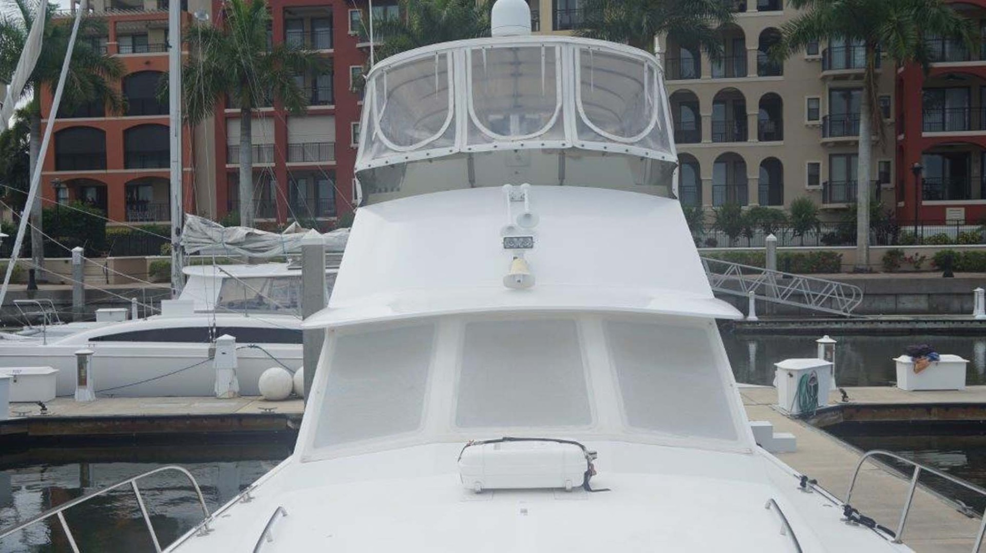 Little Harbor-WhisperJet Flybridge Cruiser 1999-Sheer Luck Marco Island-Florida-United States-Foredeck Looking Aft-1722850 | Thumbnail