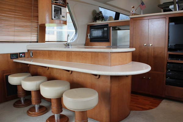Carver-53 Voyager 1998-Sitting Duck Cape Coral-Florida-United States-Galley Breakfast Bar & Stools-1724543