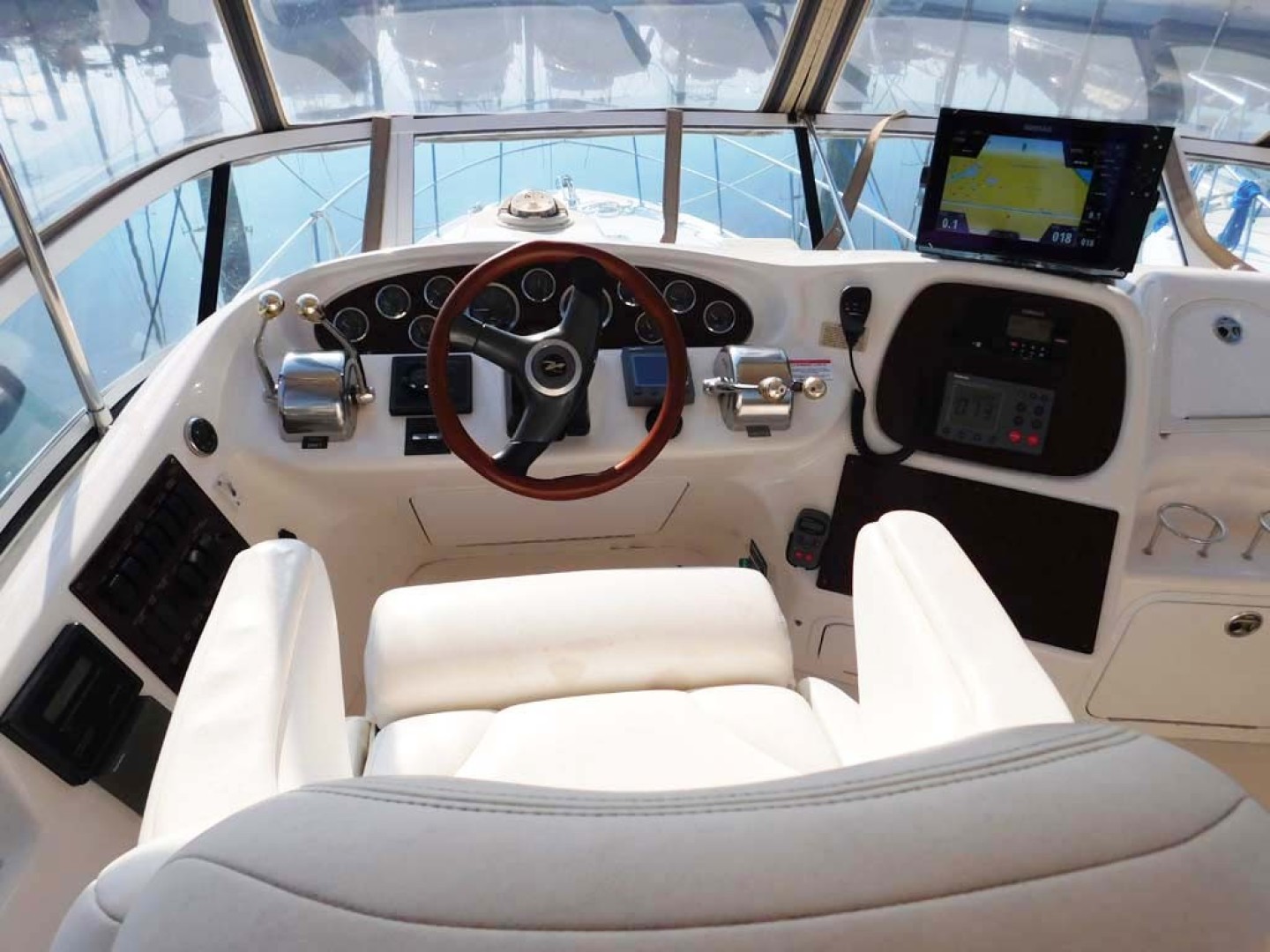 Sea Ray-420 Aft Cabin Motor Yacht 2002-TRAVELER Merritt Island-Florida-United States-Helm-1749420 | Thumbnail