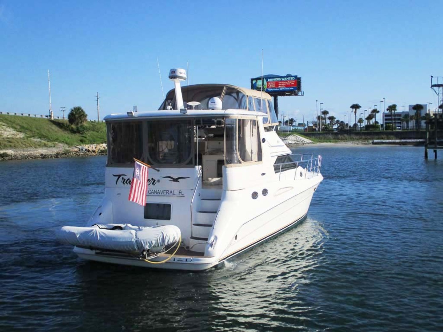 Sea Ray-420 Aft Cabin Motor Yacht 2002-TRAVELER Merritt Island-Florida-United States-Starboard Transom-1749459 | Thumbnail