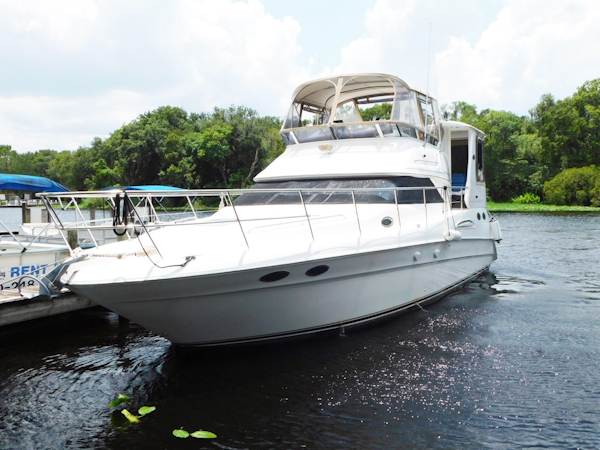Sea Ray-420 Aft Cabin Motor Yacht 2002-TRAVELER Merritt Island-Florida-United States-Port Bow-1749455