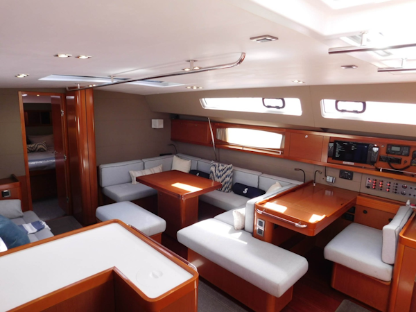 Beneteau-Oceanis 60 2016-Sweet Dreams Cape Canaveral-Florida-United States-Navigation Table and Salon U-Shaped Settee to Starboard-1749695