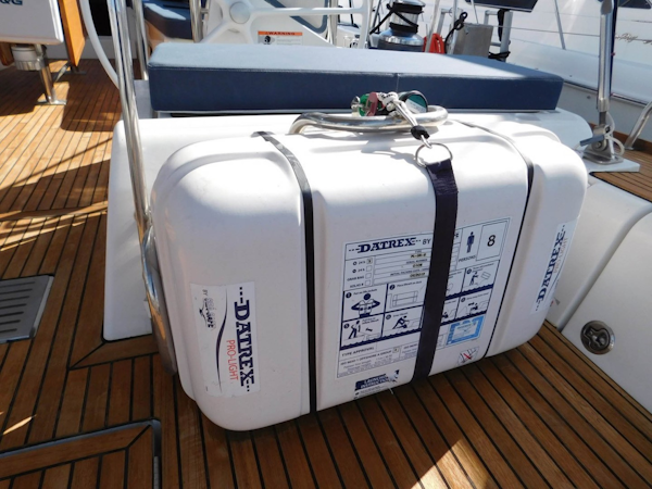 Beneteau-Oceanis 60 2016-Sweet Dreams Cape Canaveral-Florida-United States-Datrex Pro Light 8 Person Life Raft Mounted On Cradle In Cockpit With Hydrostatic Release-1749746