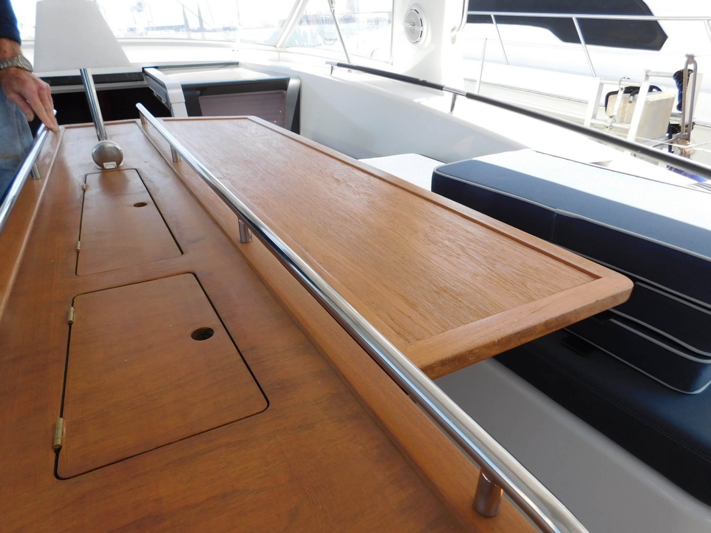 Beneteau-Oceanis 60 2016-Sweet Dreams Cape Canaveral-Florida-United States-Solid Teak Cockpit Table, 2 Leaves-1749733 | Thumbnail