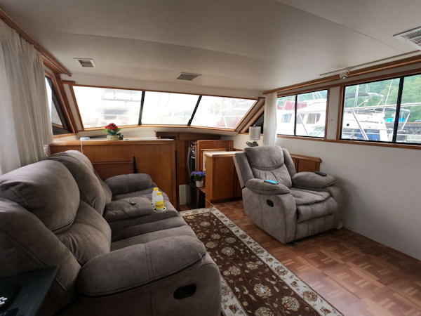 Californian-52 Cockpit Motor Yacht 1990-Thisle Dew Port Angeles-Washington-United States-Double Recliners to Port and Single to Starboard-1776681
