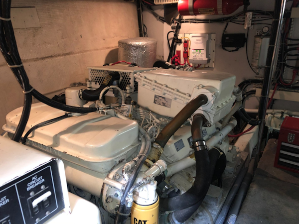 Californian-52 Cockpit Motor Yacht 1990-Thisle Dew Port Angeles-Washington-United States-Starboard Engine-1776700