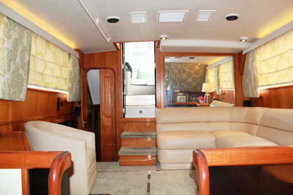 Viking-44 Double Cabin 1990-MY TURN Fort Myers-Florida-United States-Salon Aft-1788593