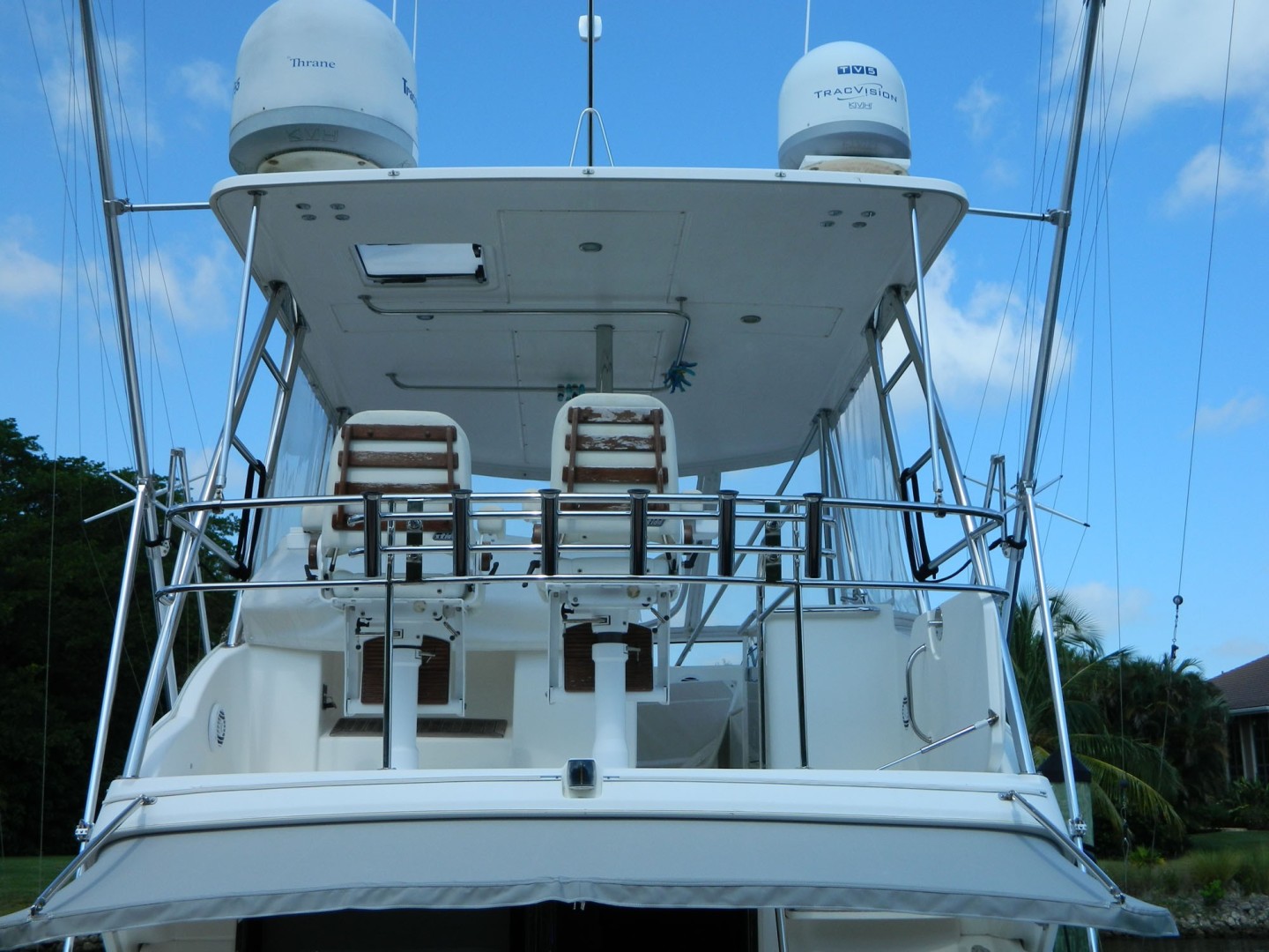 Riviera-Convertible 2008-WUDABOUT Palm City-Florida-United States-Aft View of Flybridge-1792940 | Thumbnail