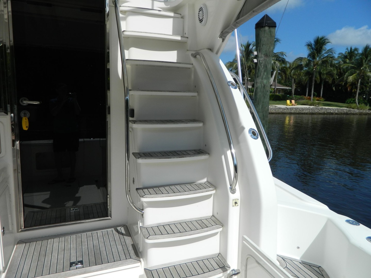 Riviera-Convertible 2008-WUDABOUT Palm City-Florida-United States-Stairs to Flybridge-1792941 | Thumbnail