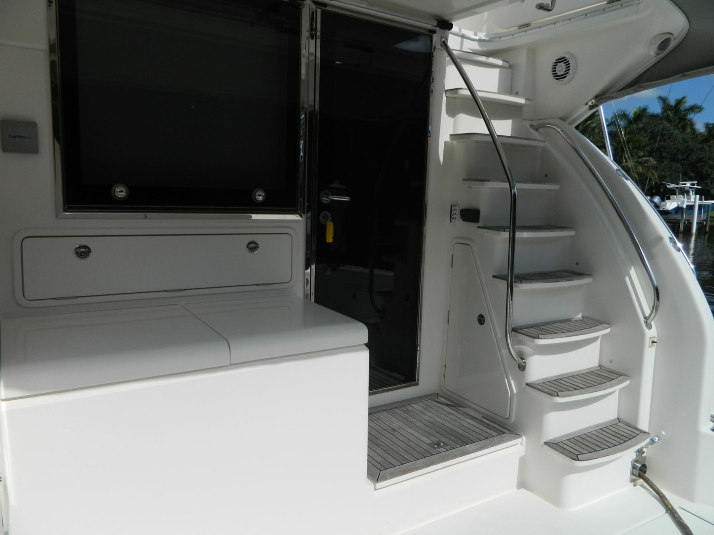 Riviera-Convertible 2008-WUDABOUT Palm City-Florida-United States-Stairs to Flybridge-1792942 | Thumbnail