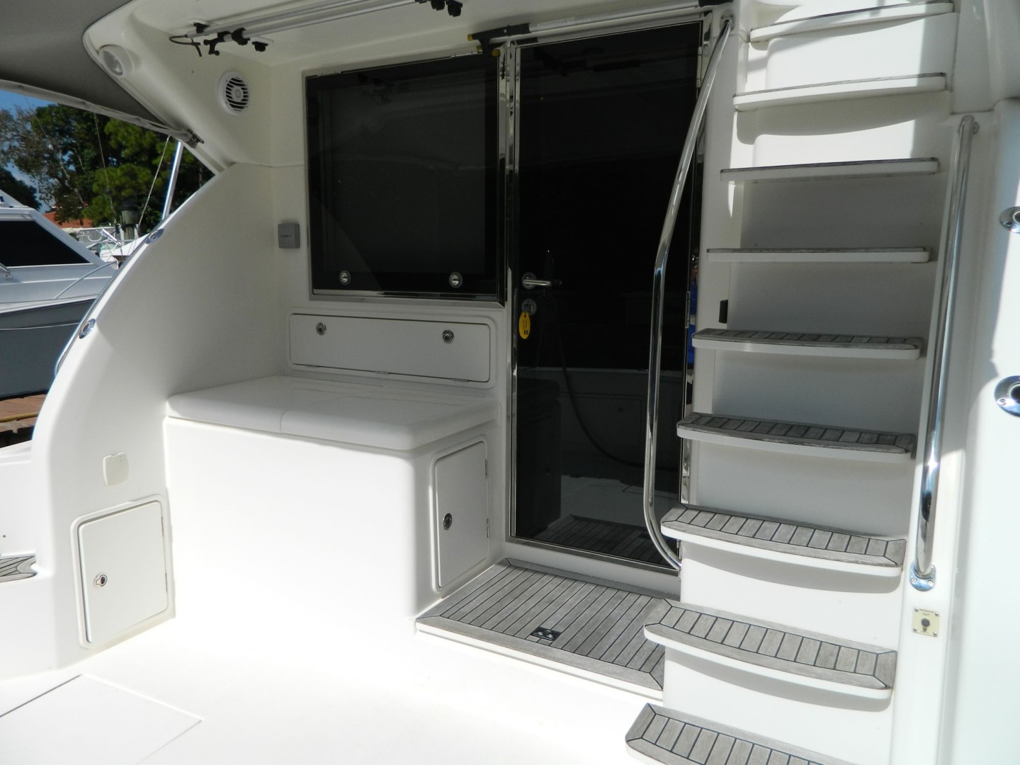 Riviera-Convertible 2008-WUDABOUT Palm City-Florida-United States-Stairs to Flybridge-1792943 | Thumbnail