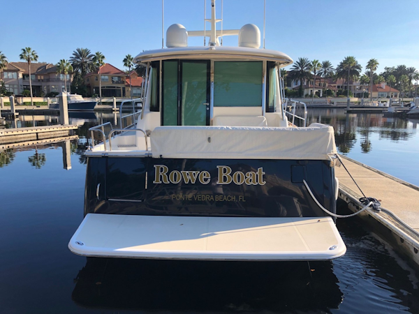 Sabre-Salon Express 2019-Rowe Boat Ponte Vedra Beach-Florida-United States-Stern View with Swim Platform-1808757