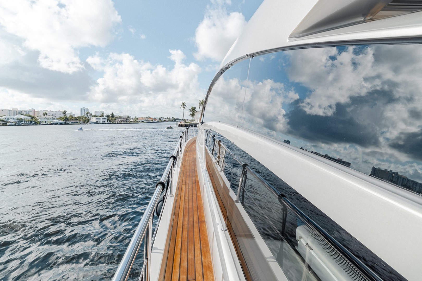 Pershing-64 2011-Aretecte Miami-Florida-United States-Fiberglass Deck with Teak Overlay on Side Decks-1813526 | Thumbnail