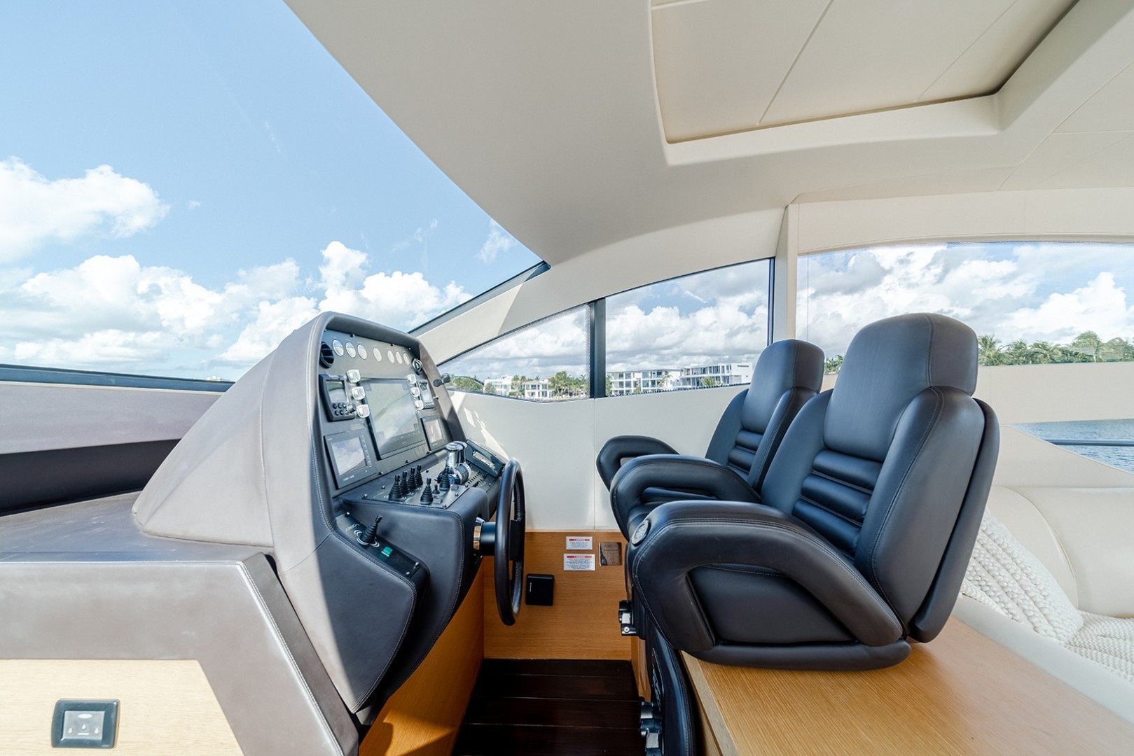 Pershing-64 2011-Aretecte Miami-Florida-United States-Helm Console Forward to Starboard-1813477 | Thumbnail