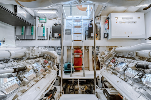 Pershing-64 2011-Aretecte Miami-Florida-United States-Engine Room-1813542