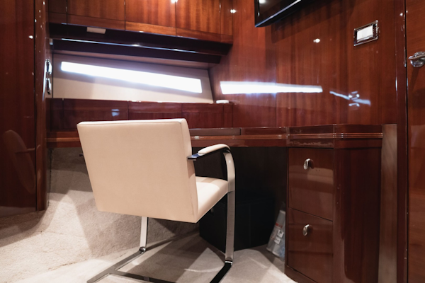 Savannah-54 2011-INVERSE ENTROPY Fort Lauderdale-Florida-United States-Leather and chrome desk chair-1868629