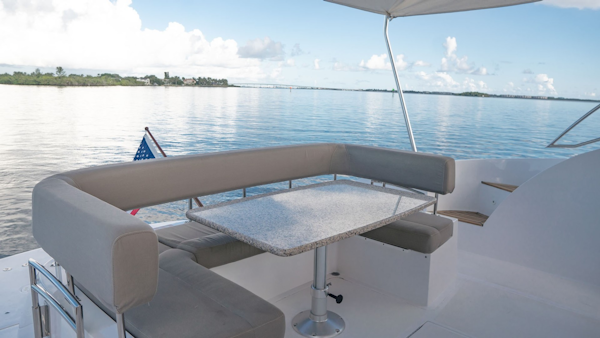 Savannah-54 2011-INVERSE ENTROPY Fort Lauderdale-Florida-United States-Aft Deck -Fiberglass non-skid deck-1868650