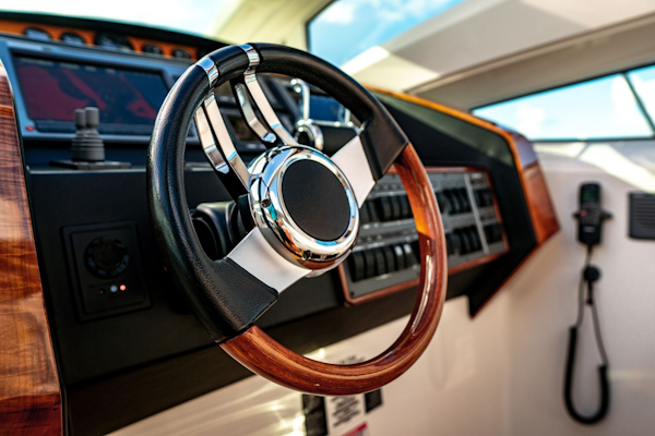 Savannah-54 2011-INVERSE ENTROPY Fort Lauderdale-Florida-United States-Raymarine Ray240 VHF -Sea Star tilt steering wheel-1868609