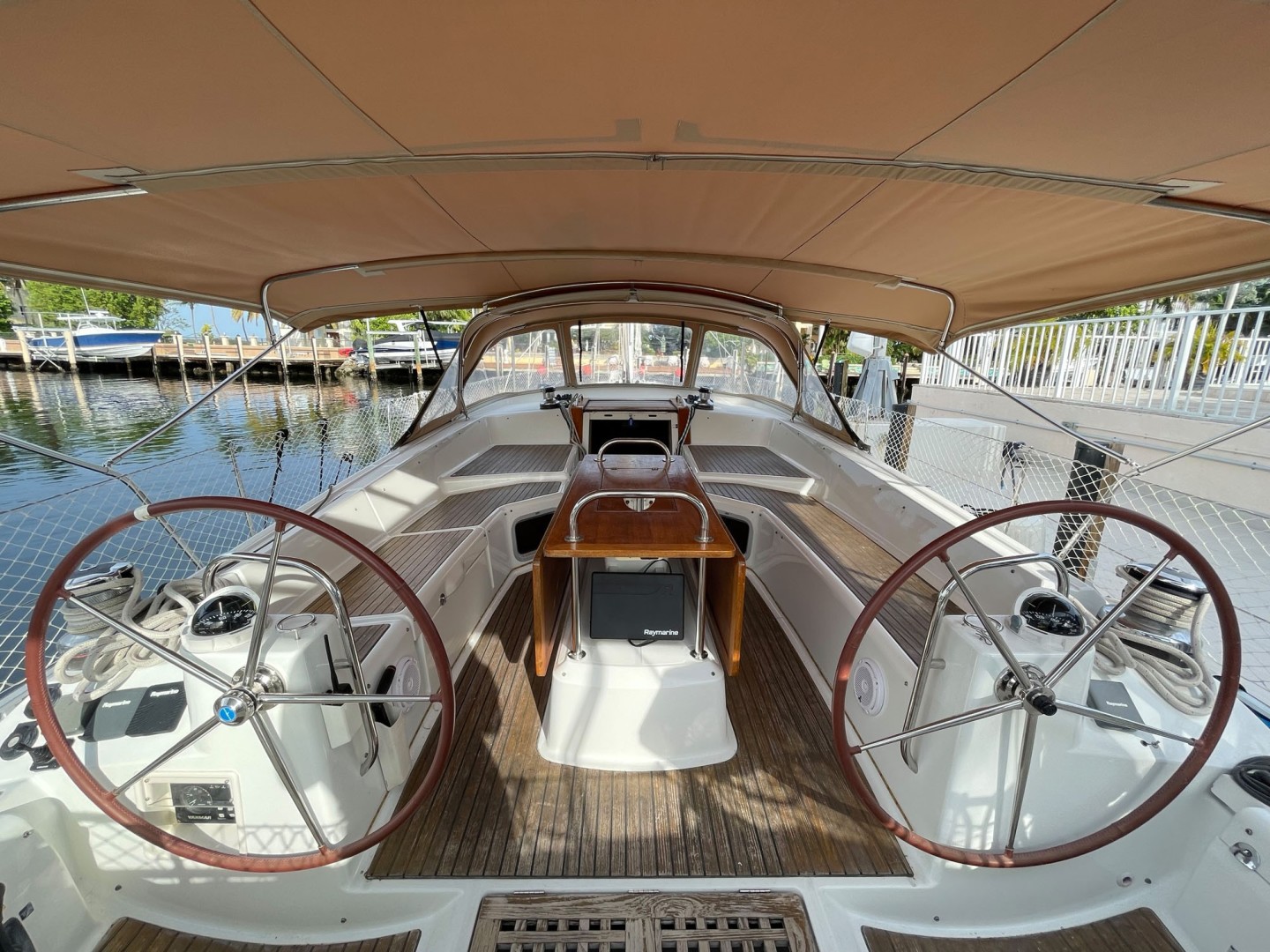 Jeanneau-53 2010 -Key Largo-Florida-United States-Dual Helm, 2 Stainless Steel Wheels with Leather Cover-1818175 | Thumbnail